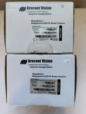 Arecont Vision Av3256pmtir-s 3mp Ir Poe Dome Cameras Tested Working Lot Of 2