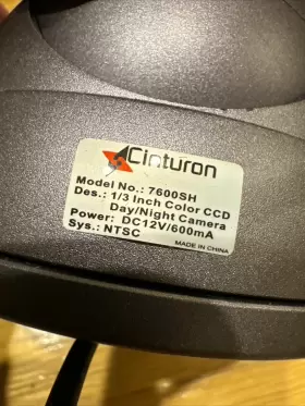 7500SH CINTURON Security Camera Ntsc #2