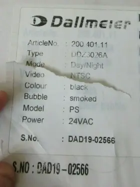 DDZ3026A DALLMEIER Night Dome Security Camera Box
