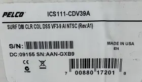 ICS111-CDV39A PELCO Camera High Resolution Lens Box #2