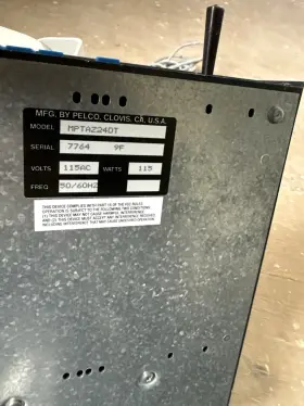 Pelco Mpta224dt Cctv Control Panel Pt570-24p Tele Focus Iris Zoom Auto/manual