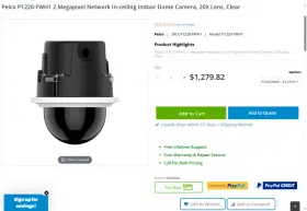 P1220-FWH1 PELCO Sp Pro Dome Security Camera