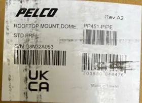 PP451-PIPE PELCO Parapet Adapter Mounts Flat Horizontal