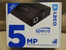 Speco O5e1 5 Mp Ip Encoder With Advanced Analytics For Analog And Hd-tvi Cameras