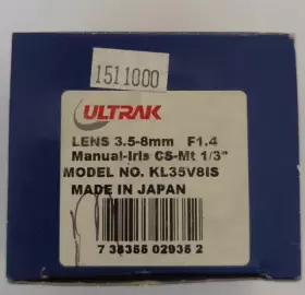 KL35V8IS ULTRAK Cctv Camera Lens Manual Iris #2
