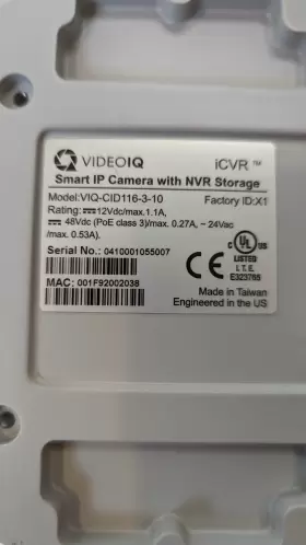 VIQ-CID116-3-10S VIDEOIQ Security Camera Video Iq #2