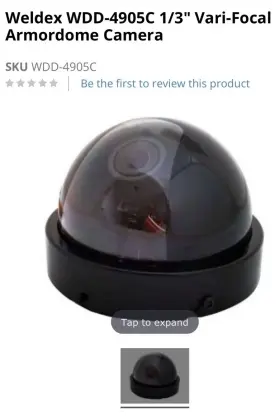 WWD-4905C WELDEX Res Armor Dome Camera