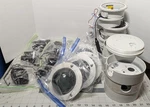 Six Used Pelco Cameras With Outer Mounting Hardware, Ics-cw-v39 3.0-9.0mm Camera. Fixed Price $30.00.