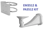 Pelco Em3512 Mount & Pa3512 Pole Adapter Kit For Eh3512 Camera Housings. Fixed Price $50.15.