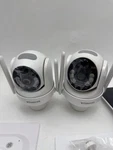 Sehmua 2k Solar Security Cameras Wireless 2 Pack 360 View Pan Rbx-s73 - White. Fixed Price $55.47.