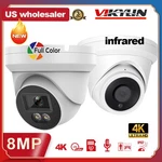 Vikylin 4k 8mp Full Color / Ir Security Ip Camera Poe Mic Cctv Outdoor Indoor Us. Fixed Price $47.50.