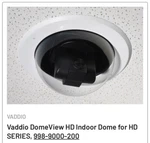 Vaddio Domeview Hd Indoor Dome For Series, 998-9000-200 New Open Box. Fixed Price $149.99.