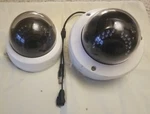 Set Of 2 Honeywell Dome Security Cameras Hd273h & Hd282. Fixed Price $41.99.